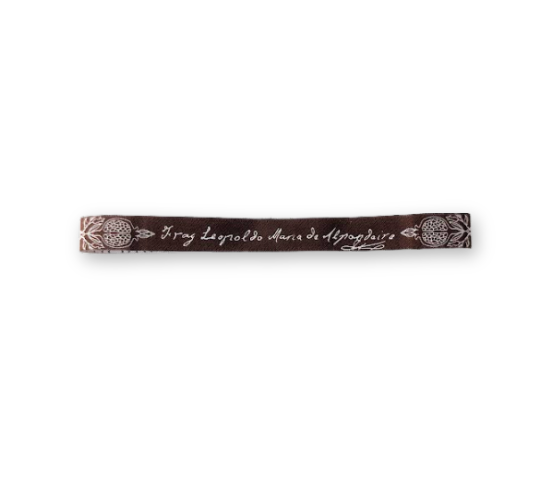 PULSERA TELA BORDADA MARRON GRANADAS